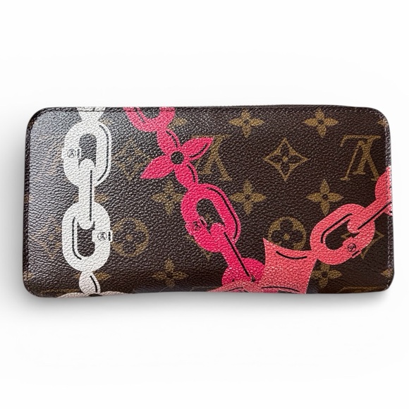 Louis Vuitton Chain Flower Monogram Zippy Wallet Pink - Limited Edition - Picture 2 of 14